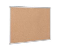 Bi-Office Pannello In Sughero Earth-It Con Cornice In Alluminio, Realizzata Con Materiali Riciclati e Di Rifiuto, 60x45 cm