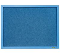 Bi-Office Pannello Per Avvisi Blue Bells, Cornice in MDF Blu, Bacheca Per L'Uso Con Puntine, 60x45, In Tessuto Blu