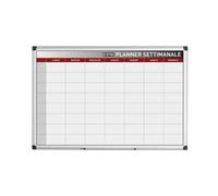 Planner magnetico settimanale - 90x60 cm - silver - Bi-Office