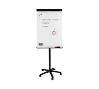 Bi-Office Portablocco Portatile, Cavalletto Mobile Senza Cornice Nero, Superficie Magnetico, Dimensioni Panello Euro 700 x 1000 mm