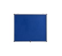 Bi-Office VT340107150 bacheca per appunti Interno Blu Alluminio (Bi-Office Enclore Blue Felt Lockable Noticeboard Display Case 6 x A4 700x653mm - DD) [VT340107150]