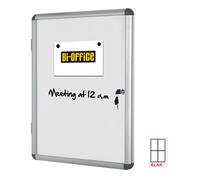 BI-OFFICE - VT610109150 - Bacheca per interni - fondo bianco magnetico - 4 fogli A4 - verticale - Bi-Office - 67804 - Conf. da 1 Pz. - VT610109150