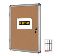 BI-OFFICE - VT630101150 - Bacheca per interni - fondo in sughero - 9 fogli A4 - verticale - Bi-Office - 67809 - Conf. da 1 Pz. - VT630101150
