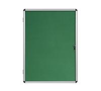 Bi-Office VT740102150 bacheca per appunti Interno Verde Alluminio (Bi-Office Enclore Green Felt Lockable Noticeboard Display Case 20 x A4 1160x1288mm - DD) [VT740102150]