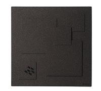 Bi-Office WT0332033 Bacheca Quadrata in Sughero, 45x45, Nero