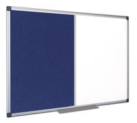 Bi-Office XA2722170 bacheca per appunti Interno Blu, Bianco Alluminio (Bi-Office Maya Combination Board Blue Felt/Magnetic Whiteboard Aluminium Frame 1800x1200mm DD) [XA2722170]