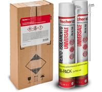 Bi-Pack Schiuma Poliuretanica Universale Espansa PU 1K in Imballo Protettivo Con