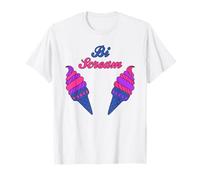 Bi Scream! Gelato x la Bandiera dell'orgoglio Maglietta