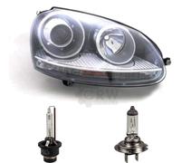Bi-Xenon Fari Destra Per VW GOLF V 1K/5M 10/03-05/09 D2S/H7 Con Motore