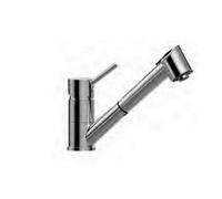 BI183CR-RED Miscelatore lavello monoforo doccia estraibile BIRILLO PAFFONI