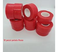 Biadesivo per protesi di capelli parrucche toupet Tape Rosso petalo rosa 10 pz