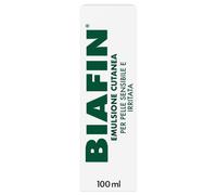 Biafin Emulsione Cutanea Idratante Lenitiva 100 ml, Crema scottature e pelle sensibile e irritata