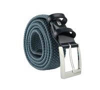 Biagiotti Cintura Elastica Intrecciata, Uomo e Donna, Con Inserti in Vera Pelle e Scatola Regalo