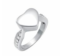 BIAIHQIE Anello in Acciaio Inossidabile Urna per cremazione Gioielli Porta Ceneri funebri Medaglione da Donna - Ricordo commemorativo delle Ceneri 9