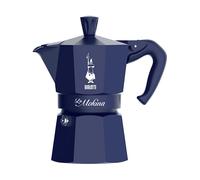 Bialetti 0005411 Mokina Natale 2025 Blu, Moka Caffettiera Mezza Tazza in Alluminio 40ml