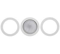 Bialetti 0800001 3 Guarnizioni e 1 Piastrina, 1 Tazza, Aluminium, Caoutchouc, Multi