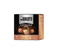 Bialetti Caffè d'Italia, Box da 12 Capsule, Gusto Tiramisù, Compatibili con Macchine Bialetti sistema chiuso, Capsule autoprotette in Alluminio