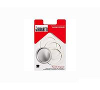 Bialetti - Guarnizione di ricambio in gomma per Moka Express da 1 tazza (1 blister contenente 1 filtro e 3 guarnizioni)