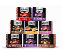 Bialetti 120 Capsule Assortite in Alluminio per Caffè Espresso - Degustazione 8 Scatole Miste - Compatibili con Macchine Bialetti; Roma, Napoli, Palermo, Venezia, Torino, Nocciola, Tiramisu, Caramello