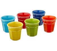 Bialetti Bicchierini Multicolor 6 Pezzi Ceramica Y0tz500