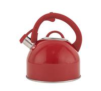 BIALETTI Bollitore, 2,5L Acciaio | Collezione Winter Wonderland, Rosso | Adatto ai piani ad Induzione