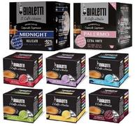 Bialetti caffè 8 scatole Gusti Assortiti con novità Palermo e Midnight. | capsule Bialetti in alluminio