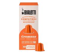 Bialetti Caffè Capsule Compatibili Nespresso®, Cremoso, 100 Capsule