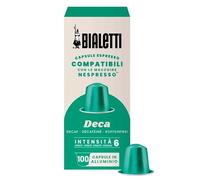 Bialetti Caffè Capsule Compatibili Nespresso®, Deca, 100 Capsule