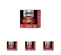 Bialetti Caffè d'Italia, Box 16 Capsule, Roma, Intensità 9, Compatibili con Macchine Bialetti sistema chiuso, 100% Alluminio (Confezione da 4)