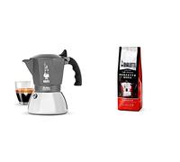 Bialetti Caffettiera Brikka Induction, 4 Tazze, 160 ml, Espresso Cremoso come al Bar, Adatta a Tutti i piani cottura & Perfetto Moka Caffè Macinato