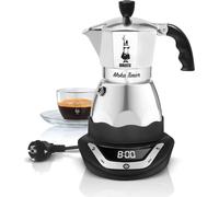 Bialetti Caffettiera Elettrica 3 Tazze Moka Automatica Nero Moka Timer 3 TZ