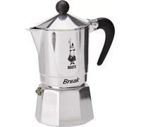 Bialetti Caffettiera Moka Break 1 3 tazza tazze tz alluminio Nera espresso Rotex