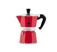 BIALETTI CAFFETTIERA MOKA EXPRESS TOMBOLA ALLUMINIO 3 TAZZE ROSSO limited edit.