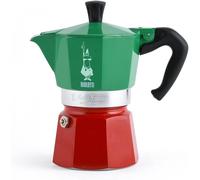 Bialetti Caffettiera Moka Express Tricolore, 3 Tazze, 130 ml Alluminio