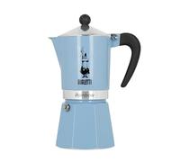 Bialetti Caffettiera Espresso Primavera Rainbow 29585 Alluminio 6 tazze Blu