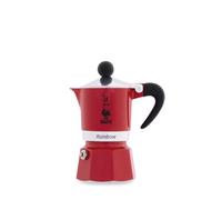 Bialetti Caffettiera Rainbow 3 Tazze Colore Rossa