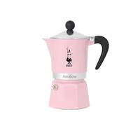 Bialetti Caffettiera Rainbow, 3 Tazze, Rosa