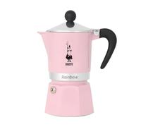Bialetti Caffettiera Rainbow, 6 Tazze, Rosa