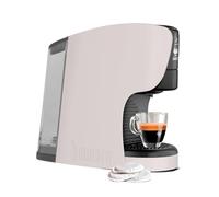 Bialetti Dama, Macchina Espresso a Cialde ESE 100% compostabili, Plastica Riciclata, Grigio