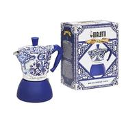 Bialetti Dolce & Gabbana MocInduction Blue Mediterraneo 6 tazze a induzione e fuoco aperto (caffettiera, caffettiera espresso)