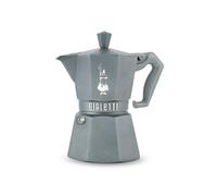 Bialetti Moka Exclusive Octagonal Induction - Caffettiera Espresso in Alluminio e Acciaio, Colori Silver Grey e Desert Sand - Compatibile Gas e Induzione - Made in Italy (Silver Grey Grigio)