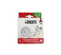 Bialetti Industrie Ricambio guarnizione + piastra per caffettiera moka 2 tazze Ricambio guarnizione + piastra per caffettiera moka 2 tazze