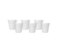 Bialetti Industrie Set 6 bicchierini da caffè bianco Set 6 bicchierini da caffè bianco
