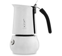 Bialetti Kitty Caffettiera 2 Tazze, 95 ml, Non adatta ai piani ad induzione, Design ottimo, Acciaio Inossidabile