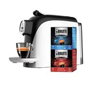 Bialetti Mignon, Macchina Caffè Espresso Incluse 32 Capsule, Funziona esclusivamente con Capsule Bialetti, Bianco