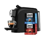 Macchina Caff Espresso per Capsule in Alluminio Incluse 32 Capsule Compatta Serbatoio 500 ml Colore Nero