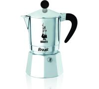 Bialetti Moka Caffettiera Break 6 Tazze, Alluminio