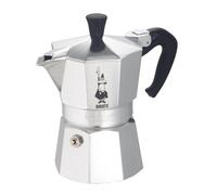 Bialetti Moka Caffettiera con Fascia, Alluminio, Argento, 2 Tazze
