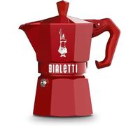 Bialetti Moka Exclusive 3 Tazze Vintage (3 tazze, Rosso)