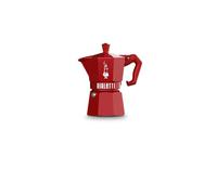 Bialetti Moka Exclusive 3 Tazze Vintage (3 tazze, Rosso)